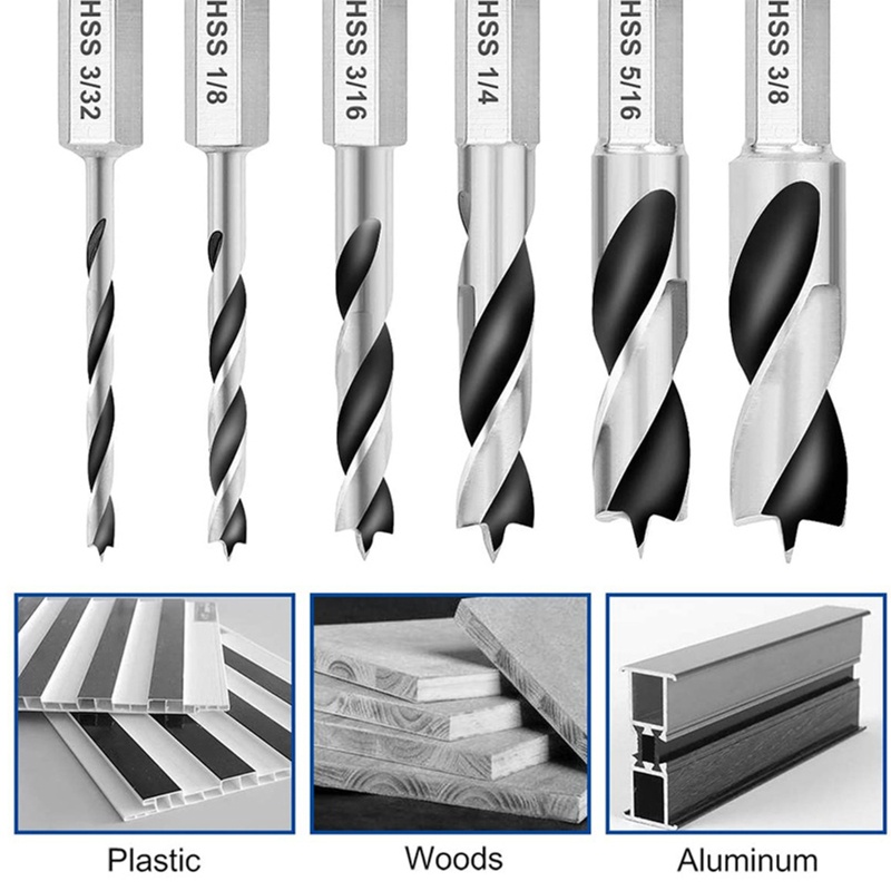 Bộ 6 Mũi Khoan Nhựa Dùng Trong Xây Dựng