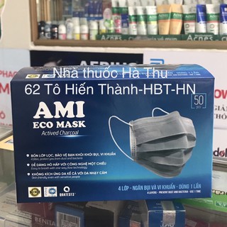 ( SHIP NHANH NỘI THÀNH HÀ NỘI ) Khẩu trang y tế AMI 4 lớp dày dặn ngăn khói bụi tốt