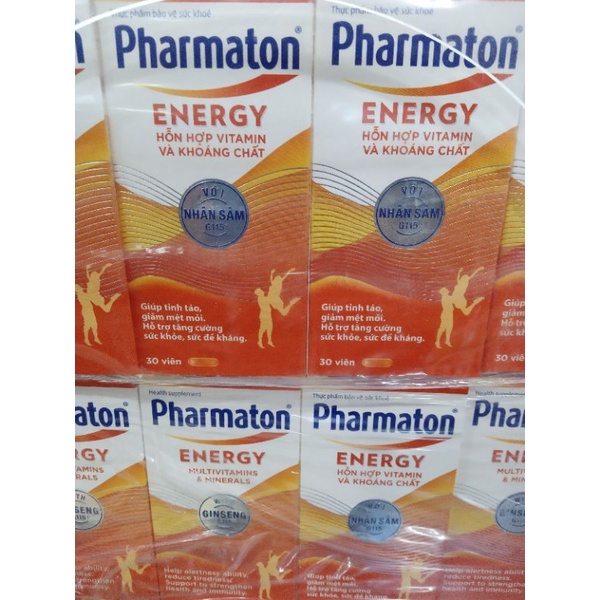 Pharmaton Energy Bổ sung vitamin và khoáng chất hộp 30 viên