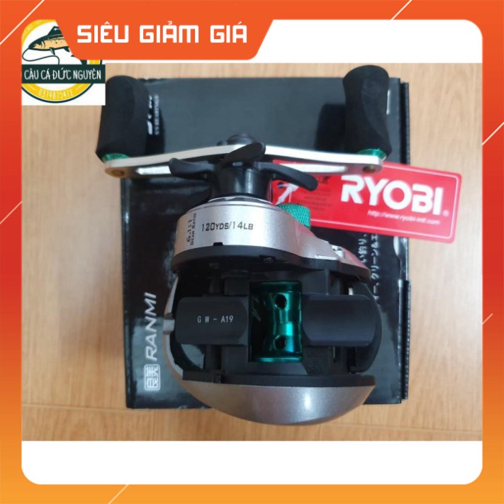 [Combo] R [GIÁ TỐT NHẤT] Máy câu ngang Ryobi Ranmi tay trái chuyên lure cá chuối,lóc,chẽm-ĐỒ CÂU NGỌC HẢI [Giá rẻ]