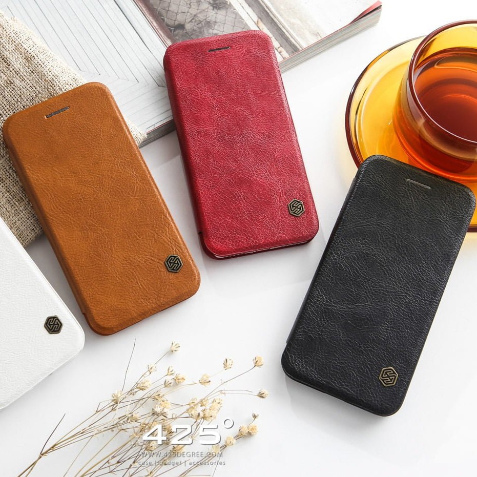 Bao da Nillkin Qin Cho Samsung A20S 2019 Có khe cắm thẻ ( Chính Hãng )