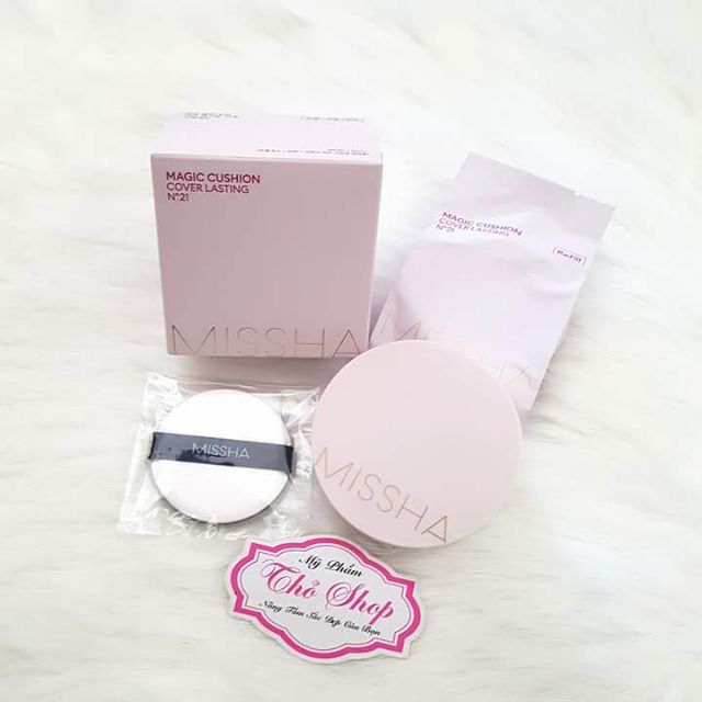 [Set 2 Lõi] Phấn Nước Che Phủ Tốt, Lâu Trôi Missha Magic Cushion Cover Lasting SPF50+ PA+++