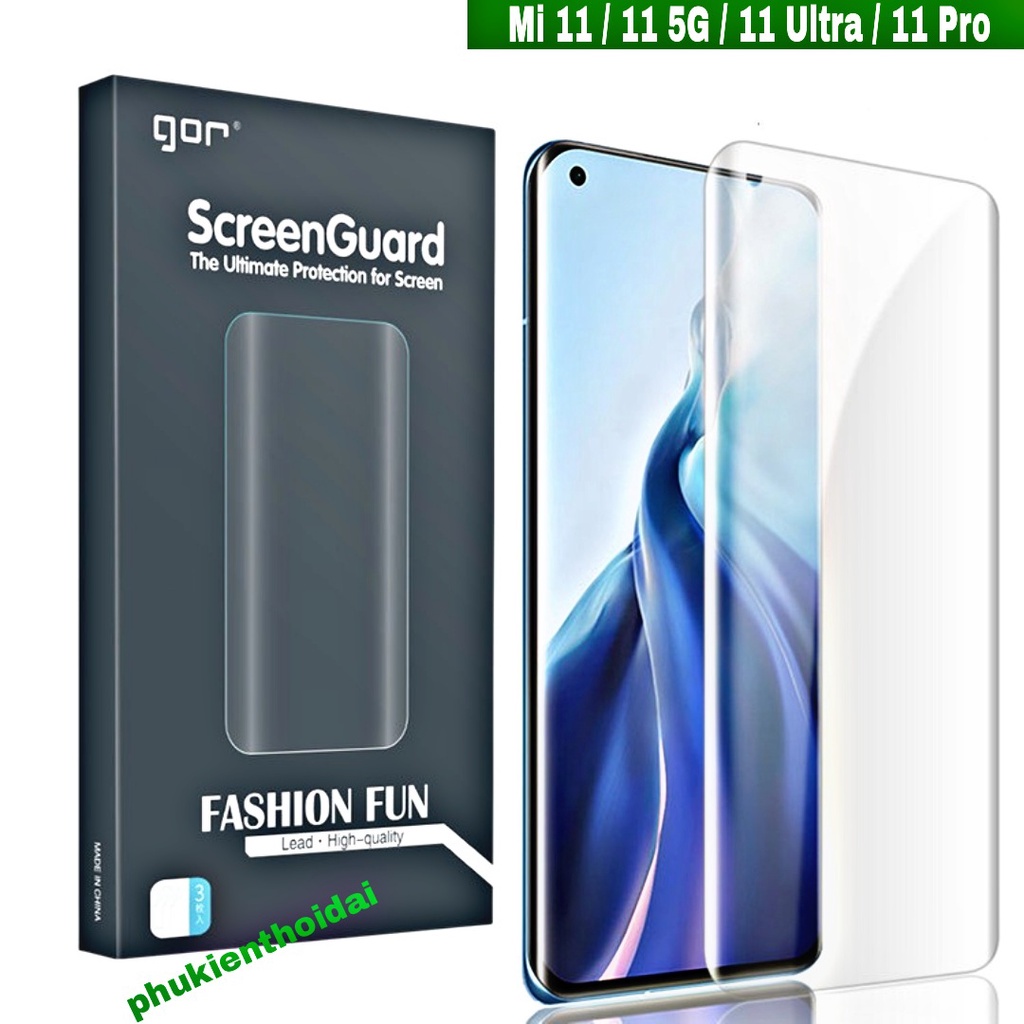 Bộ hai dán dẻo Xiaomi Mi 10 / 10s / 10 Pro / Mi 11 / Mi 11 Pro / Mi 11 Ultra / Mi 12 / Mi 13 Pro Gor trong suốt Full màn