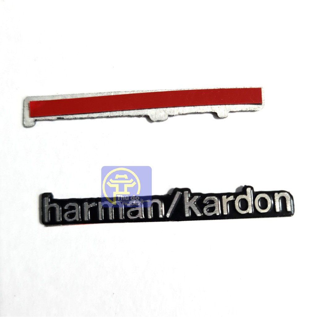 Sticker, tem dán decal chữ HARMAN KARDON trang trí loa xe hơi đơn giá 01 cái