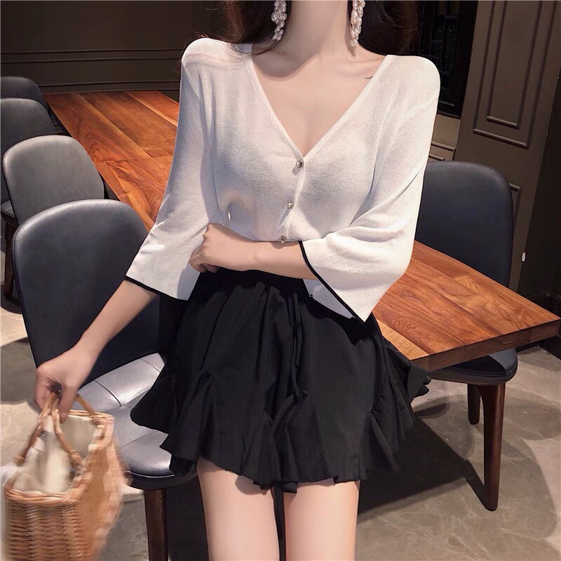 Chân váy ly bèo chữ A theo phong cách Uzang Hàn Quốc Mi Clothing | BigBuy360 - bigbuy360.vn