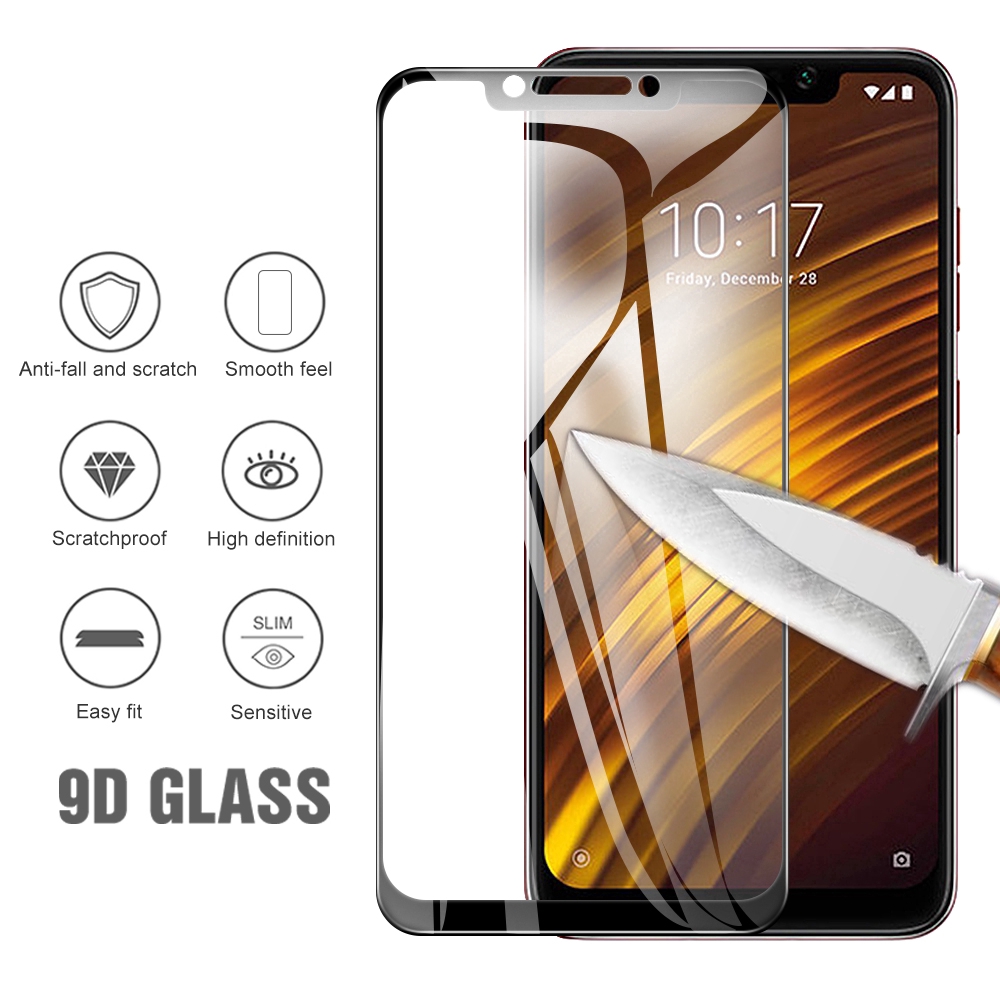 9D Full Cover Screen Protect For Xiaomi Redmi K20 Note 5 6 7 Pro 4X 5A GO Mi 8 9 A1 A2 Pocophone F1 Tempered Glass