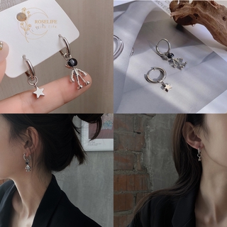 Đôi Khuyên Tai Hình Ngôi Sao / Phi Hành Gia Phong Cách Vintage Thời Trang