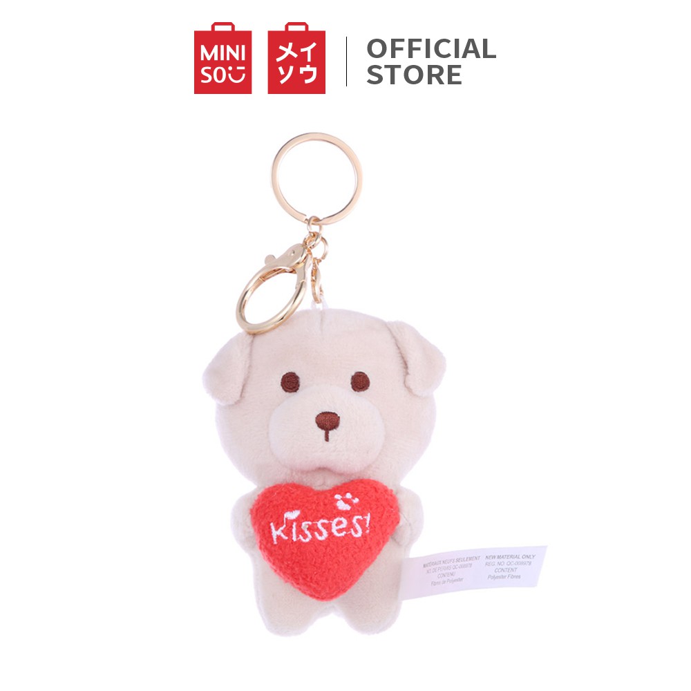 [Mã LIFEMALL25055 giảm 15% đơn 250K] Móc khóa Miniso hình chú chó Kisses - Hàng chính hãng