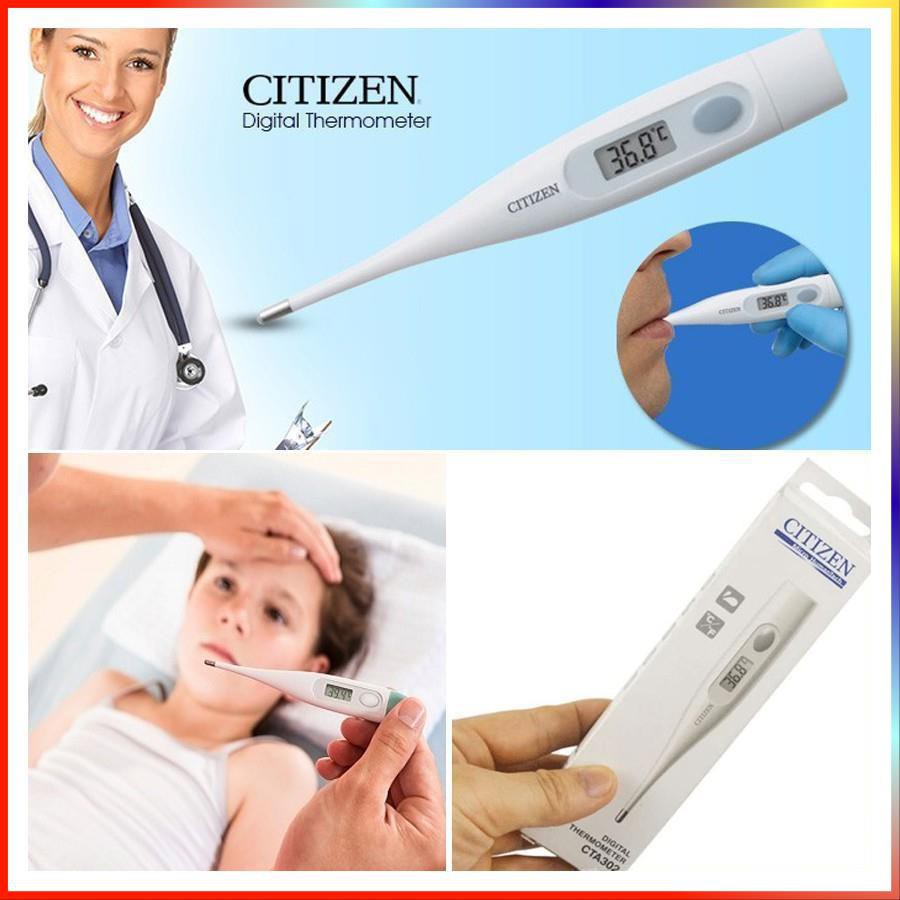 [CHÍNH HÃNG NHẬT BẢN] Nhiệt kế điện tử  Citizen - CTA302 - Phát Tín Hiệu Cảnh Báo Sốt