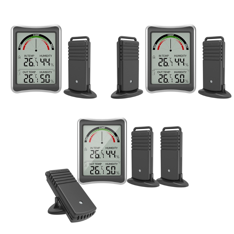 Thiết Bị Đo Độ Ẩm Không Dây 164ft / 50M Chuyên Dùng Trong Nhà / Ngoài Trời