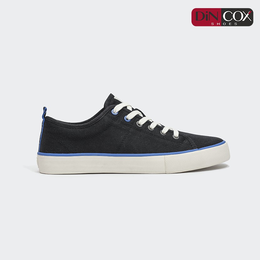 GIày Sneaker bata Vải Canvas Unisex Nam Nữ C40 Black Dincox Đơn Giản Tinh Tế