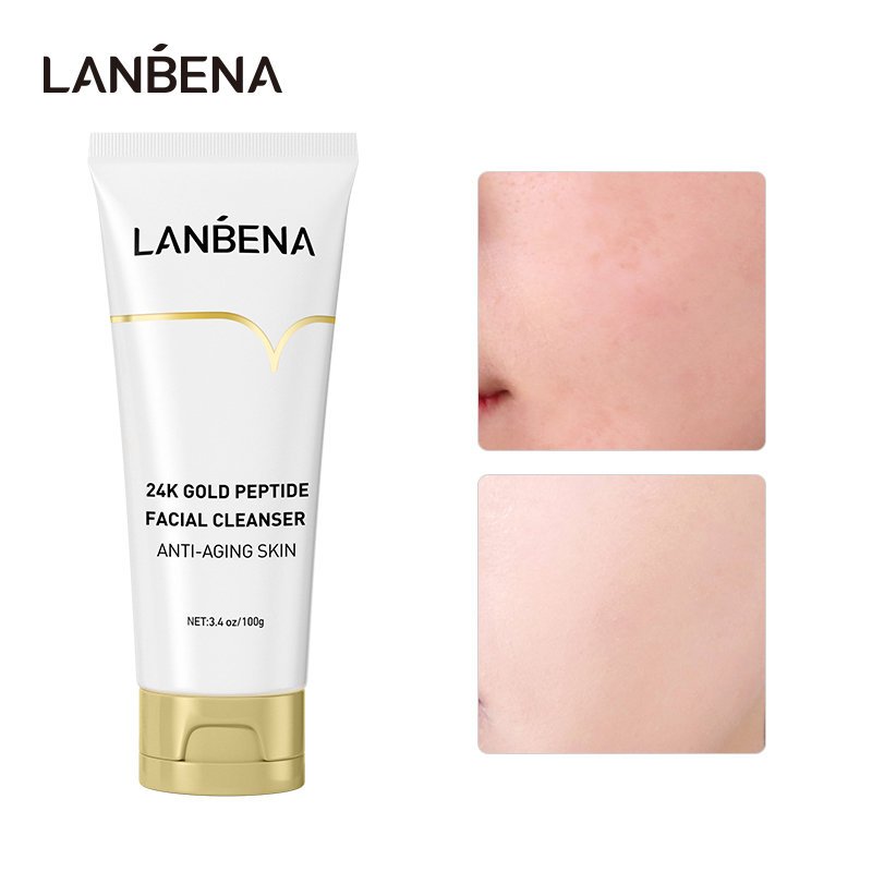 Sữa Rửa Mặt Lanbena 24k Gold Peptide Hỗ Trợ Ngăn Da Lão Hóa Hiệu Quả Cao 100g