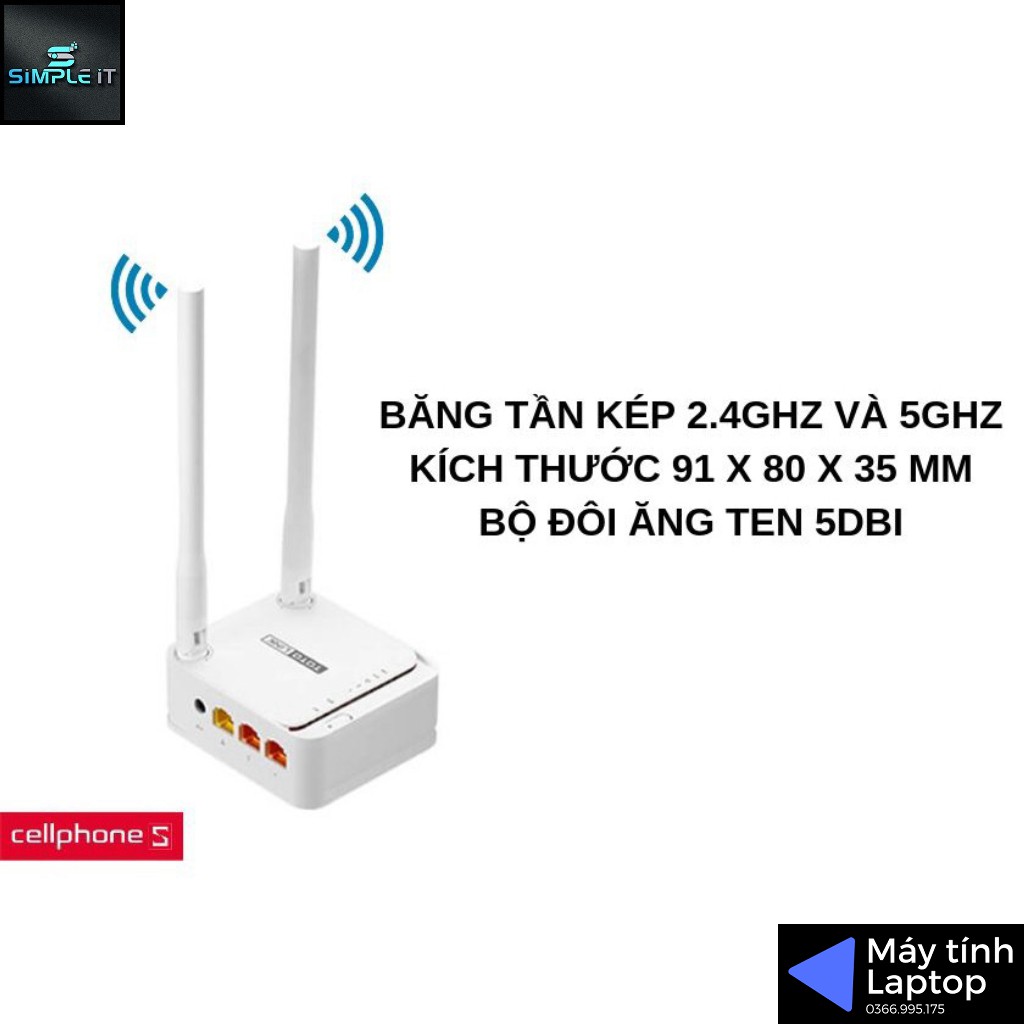 Bộ Phát WiFi TotoLink N200re 2 Râu - 300Mbps [HT-58]
