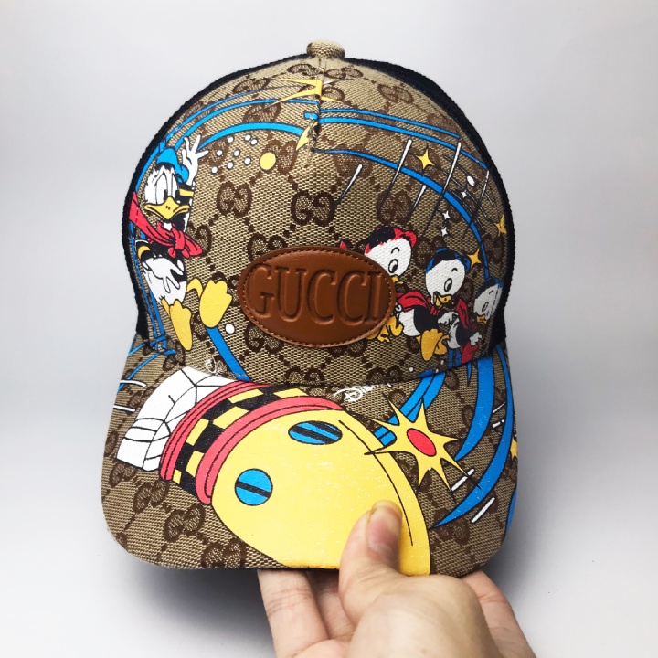 Mũ lưỡi trai CAP HT, nón kết in 3D thêu hình con vịt Donal form nam nữ