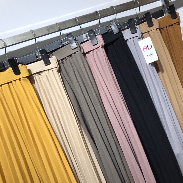 Chân váy dài LYNS chân váy xếp ly midi kèm đai nhiều màu - MS06 | BigBuy360 - bigbuy360.vn