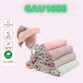 (27x16cm) 1 khăn Lau 2 mặt thấm hút nước đa năng nhỏ gọn | khăn lâu bếp, lâu bát đĩa, bàn ghế nguồn hàng buôn sỉ