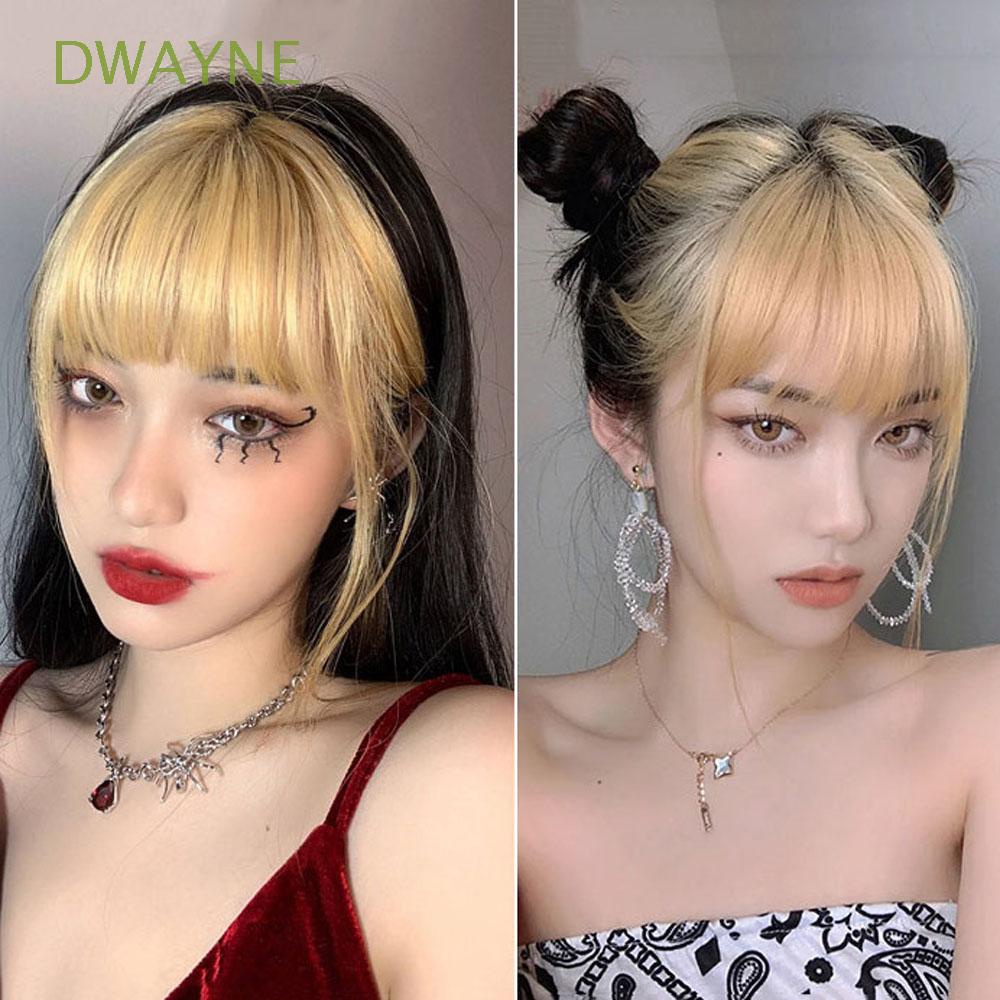 Tóc mái giả 3D che phủ toàn diện bằng sợi tổng hợp cho nữ