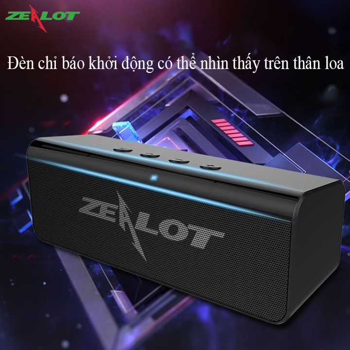 Loa bluetooth mini di động ngoài trời Zealot S31 kết nối với điện thoại máy tính nghe nhạc cực hay