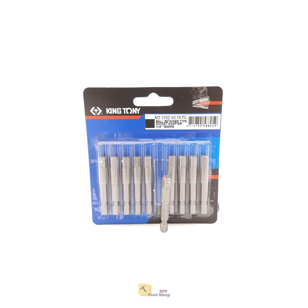 1 Đầu Chuyển Vít Lục Giác 6.35mm Sang Bu Long KINGTONY :1/4, 3/8, 1/2 - CHÍNH HÃNG