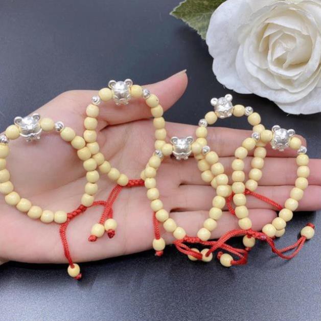 vòng dâu tằm cho bé yêu , mix con giáp bạc