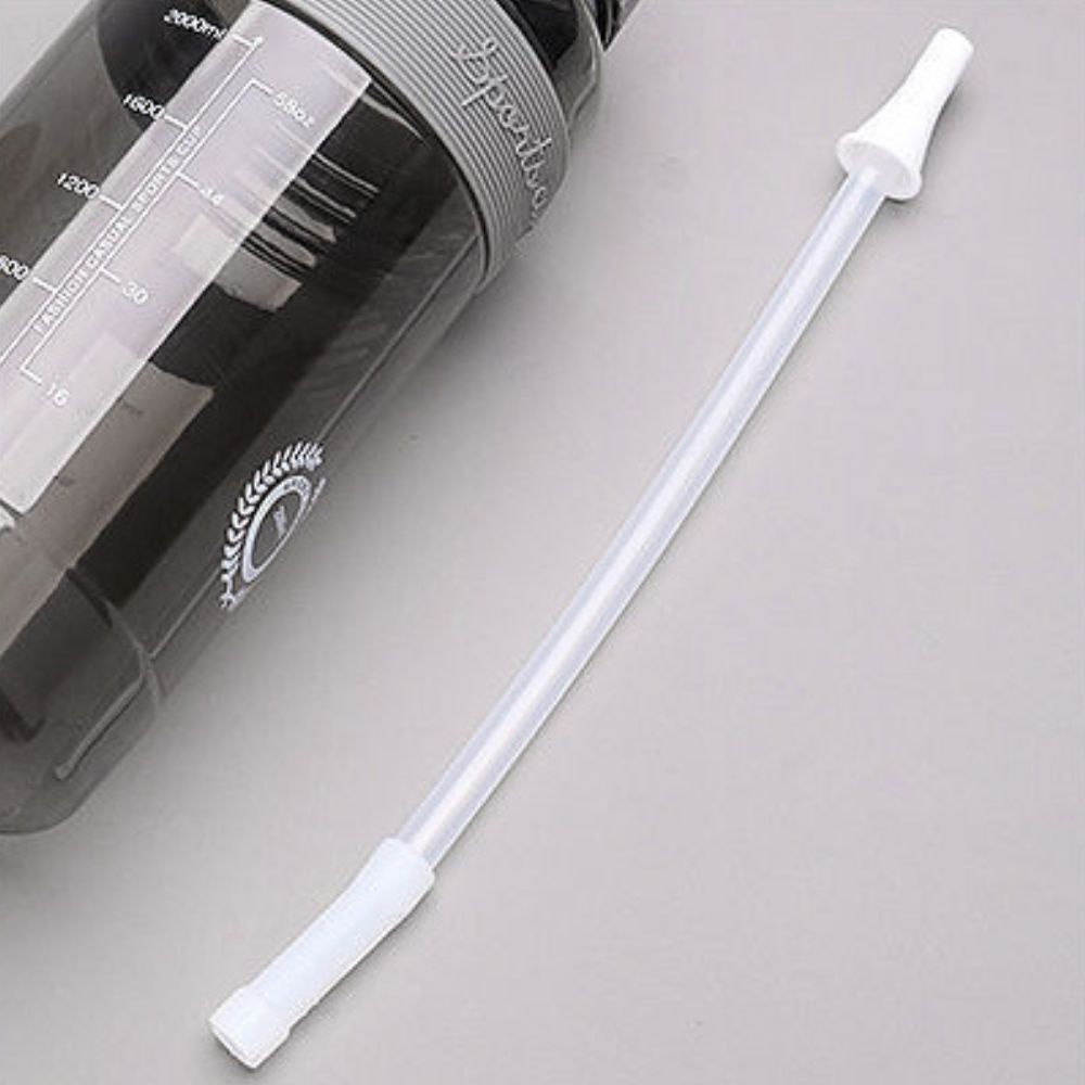 Bình nước cỡ lớn chia vạch 1.000ml (Hàng chuẩn có Dây đeo và Ống hút) KM22044