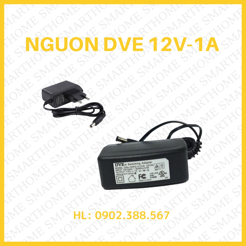 Adapter DVE 12V-1A DÀNH CHO CAMERA