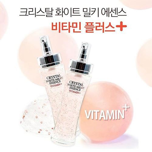 Tinh chất dưỡng trắng tái tạo da từ Vitamin 3W Clinic Crystal White Milky Essence Vitamin+ 150ml - HAFA COSMETICS