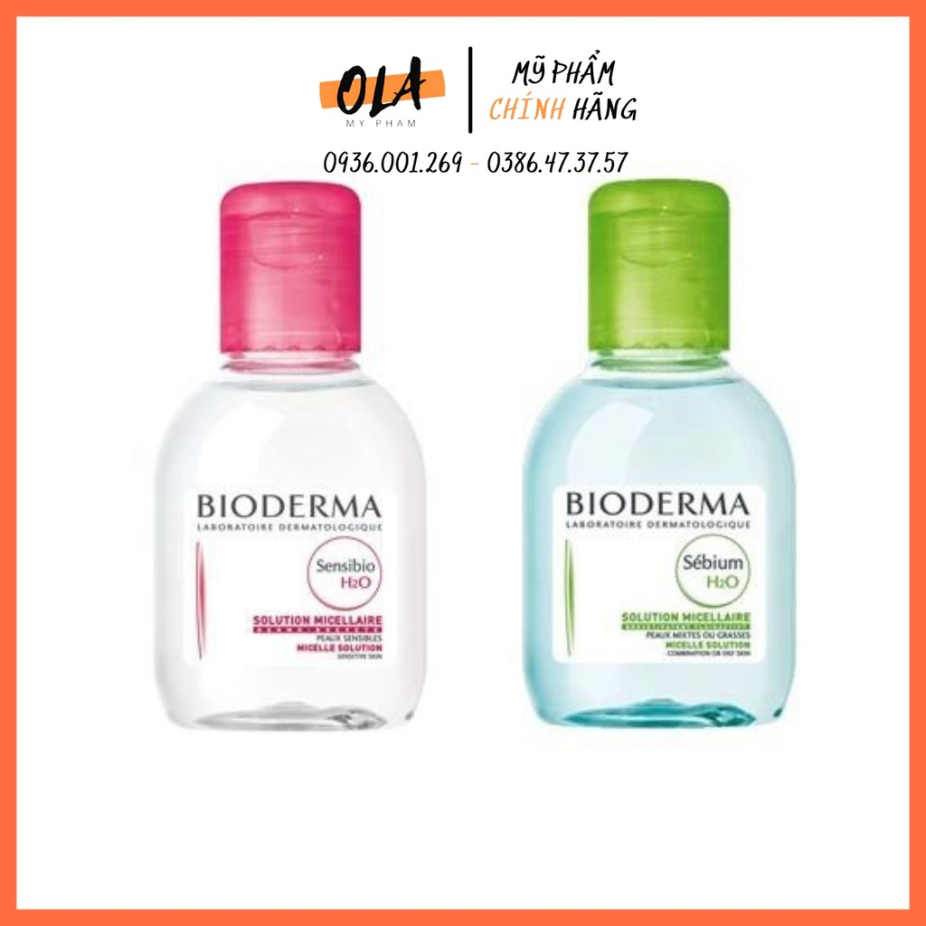 Nước tẩy trang Pháp Bioderma 100ml - mỹ phẩm ola