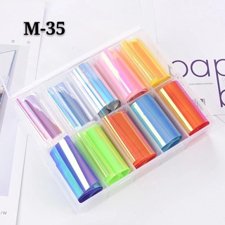 Thủy tinh hộp 10 màu trang trí móng - Phụ kiện nail