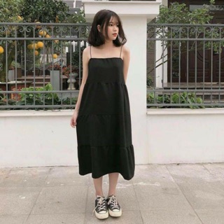 [SALE] FREESHIP ĐƠN 99k_ VÁY MAXI SUÔNG 2 DÂY SIÊU HOTTT