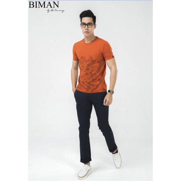 Áo Phông In Hình Nam Biman Màu Cam Biman - 030CAM