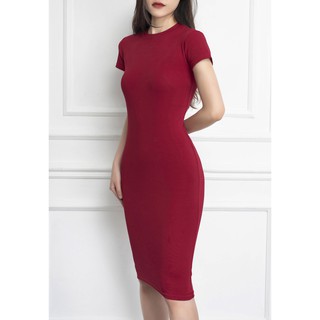 Đầm cổ tròn body LISA tôn dáng CECCI