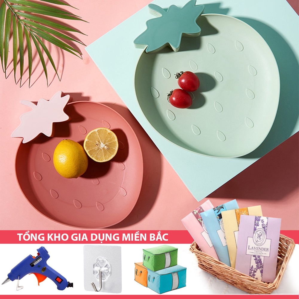 [Tổng Kho Sỉ] Đĩa Đựng Đồ Ăn Vặt - Đựng Trái Cây Siêu Cool S6 - Dâu Tây / Cà Rốt
