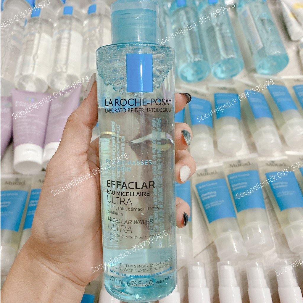 Nước tẩy trang La Roche Posay Micellar Water 200ml - 400ml Da Dầu Oily Skin Da Nhạy Cảm Sensitive Skin