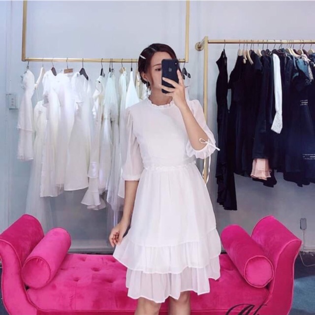 Đầm dự tiệc voan 2 tầng cao cấp | BigBuy360 - bigbuy360.vn