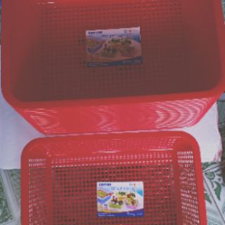 Combo 5 rổ nhựa hình chữ nhật