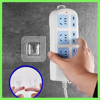 5 cặp Khóa kết dính chắc chắn và liền mạch Móc treo tường phòng tắm Nhà bếp Tường trong suốt Ổ cắm khóa trong suốt Giá đỡ lưu trữ Velcro