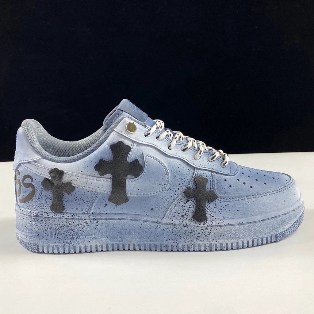 Giày Air Force 1 x ChromeHearts " Crow "
