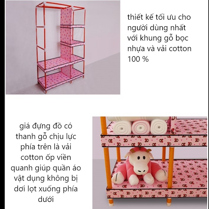 tủ quần áo tủ vải khung gỗ 3 buồng 4 buồng 8 ngăn bọc nhựa chống ẩm mốc hàng chuẩn m3 loại 1 có lót sàn và bảo hành