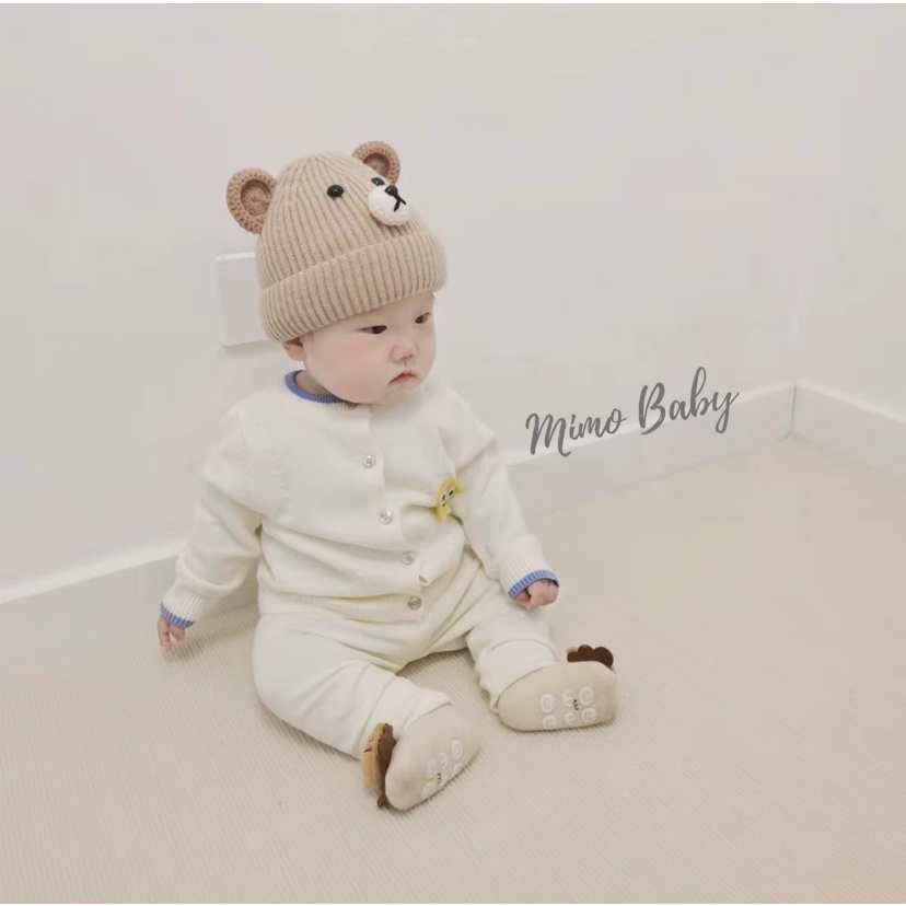 Mũ nón len beanie cho bé đan hình con vật dễ thương ML203 Mimo Baby
