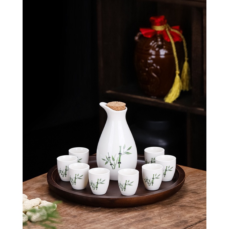 Bộ Chum + 08 chén uống rượu