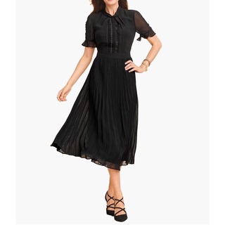 Đầm Talbots xếp ly dáng dài dư xịn eo 70cm