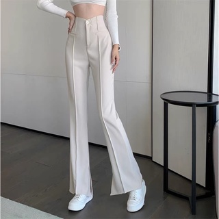 (ORDER TAOBAO) Quần dài lưng cao ống loe túi trước kèm feedback thật
