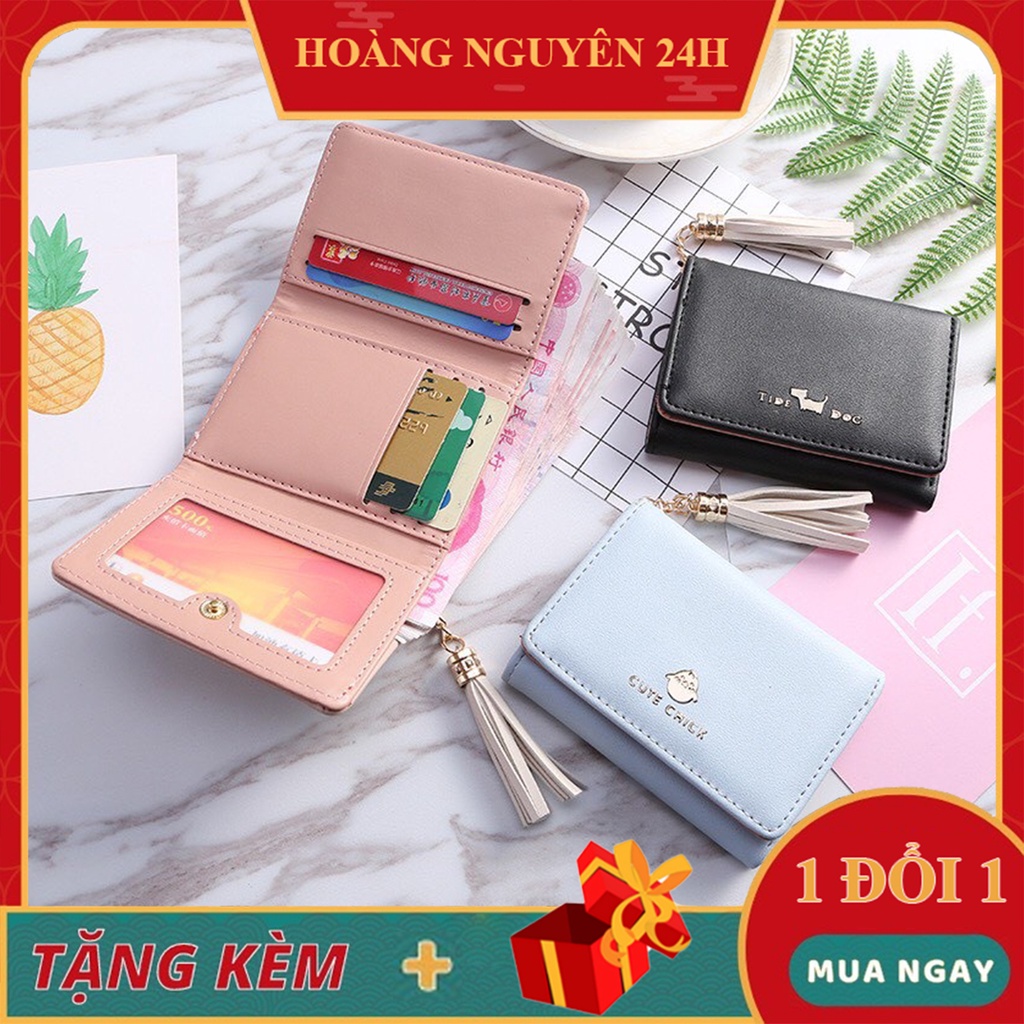 Ví Nữ Cầm Tay From Korea Siêu Cấp Cute Chick & Love Cat 252 Cực Đẹp
