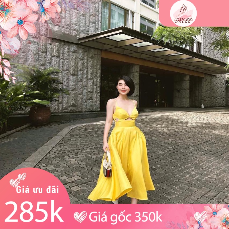 Đầm maxi 2 dây nhiều, Đầm maxi đi biển