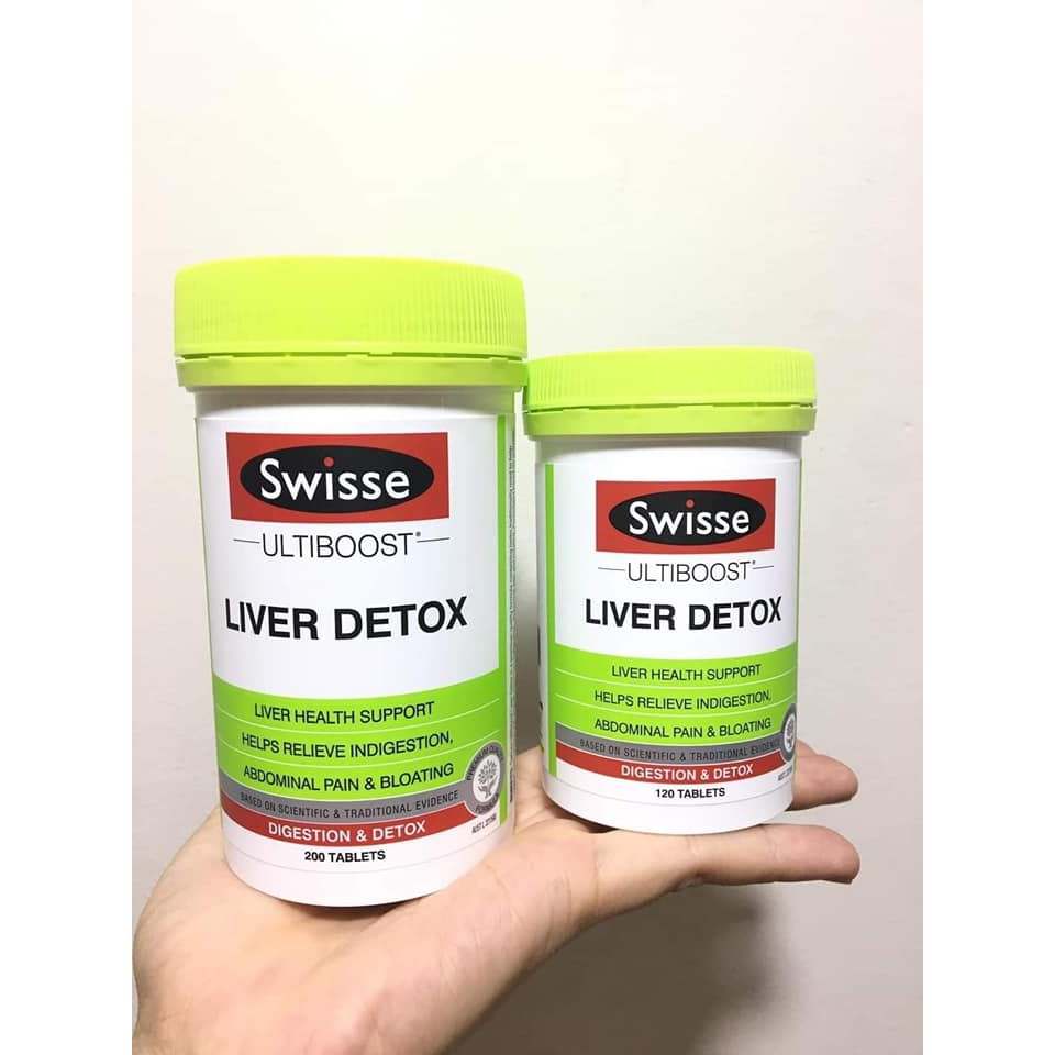 [MẪU MỚI- ĐỦ BILL] Viên uống thải độc gan Swisse Liver Detox 120 viên / 200 Viên