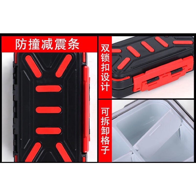 Hộp đựng đồ, hộp đựng phụ kiện câu cá, hộp đuẹng đồ câu đài, đồ câu lure, hộp đựng lưỡi câu chất liệu ABS cao cấp
