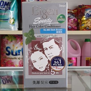 [ Hàng Công Ty] Thuốc Nhuộm Tóc Bigen Speedy 883 Nâu Sẫm.