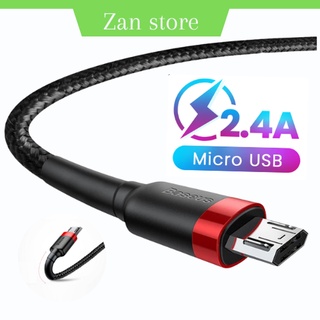 Sạc nhanh cafule micro usb 2.4a 1m 2m 3m - dây sạc bọc dù chống gập cho samsung ,oppo ,xiaomi