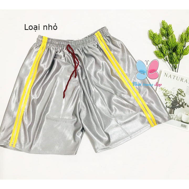 Quần đùi nam size từ 57-75kg quần short thể thao mặc nhà thun bóng phối sọc - QN47 | BigBuy360 - bigbuy360.vn